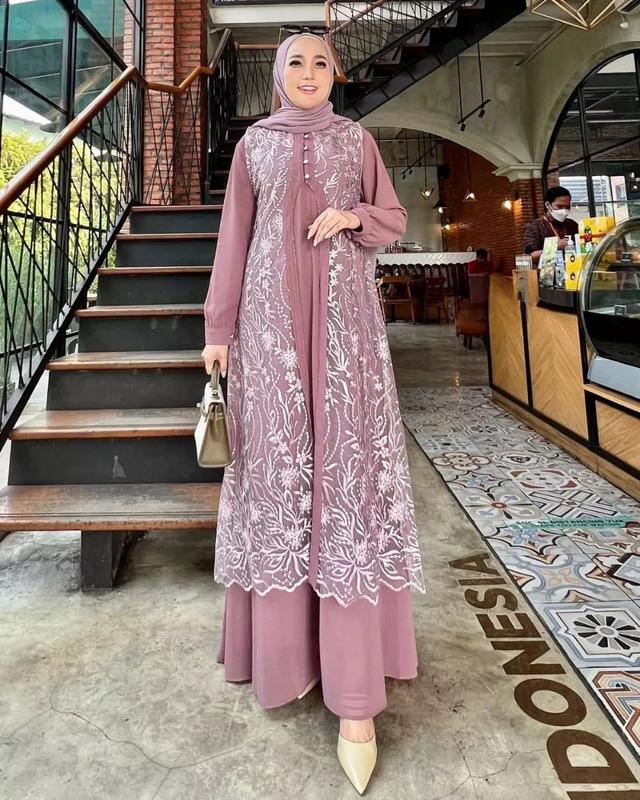 TERBARU!! DHUHAYU MAXI BRUKAT CERUTY Model Baru / Gamis Viral Lebaran 2024 / Gamis Korea Style / Gamis Kondangan Jumbo / Gamis Ibu Ibu Model Sekarang / Dress Kondangan / Dress Wanita Muslim Remaja / Gamis Wanita Terbaru 2024 Modern Dewasa Pesta Simple 6