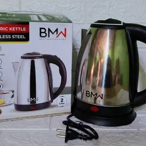 BMW Teko Listrik Stainless Steel 2 Liter - Best Master Ware Kettle Anti Karat untuk Rumah Tangga