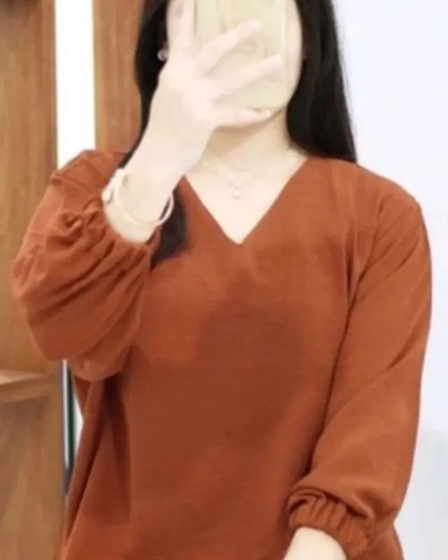 ATASAN WANITA BLOUSE ASFA ,CRINKLE AIRFLOW- VINEX Baju Top Dewasa Crop Basics White Cewek Remaja Casual Oversize lengan 3⁄4 bukan kemeja Panjang Linen Katun Pendek 5