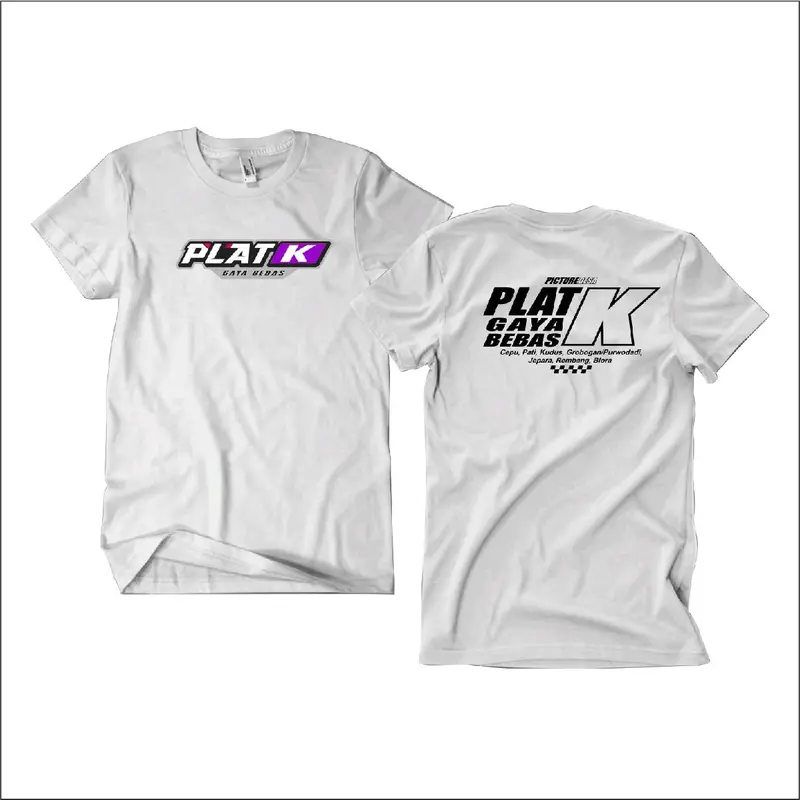 Kaos Plat K Unisex Distro Bahan Cotton Adem Nyaman Dipakai - Pria 8