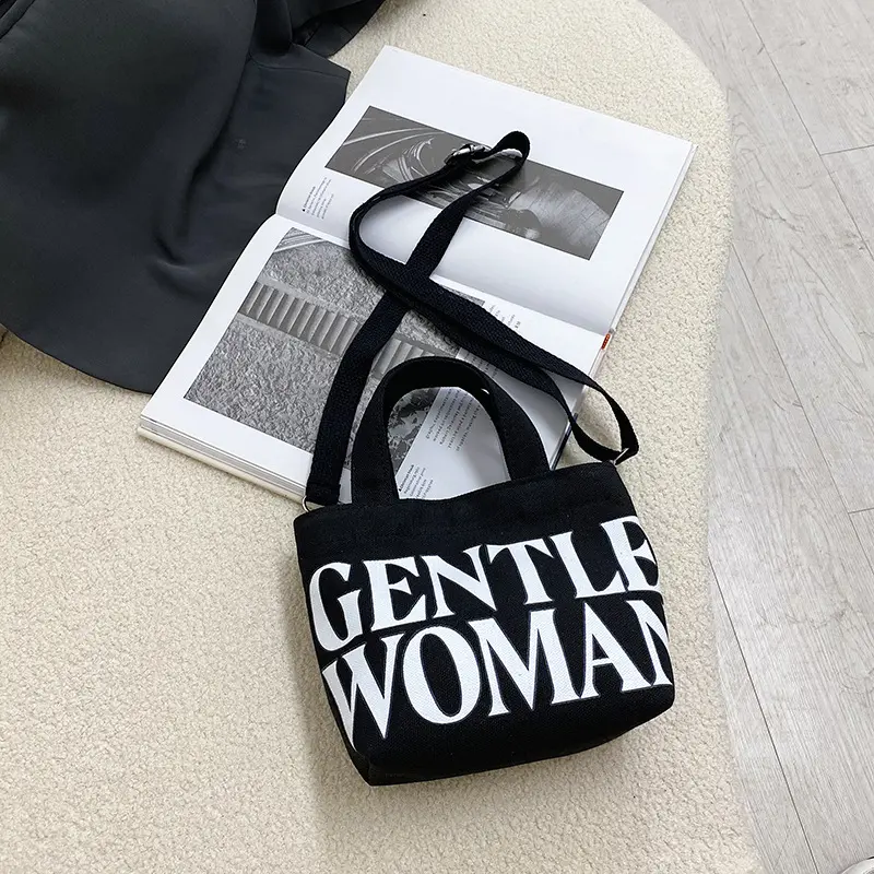 Thailand Gentelwoman Mini Bag Women's Casual Handbag One Shoulder Crossbody Canvas Bag