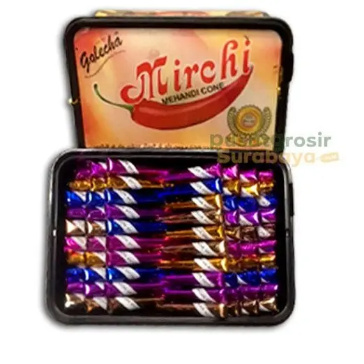 Henna Merah & Hitam Golecha Mirchi Mini Cone