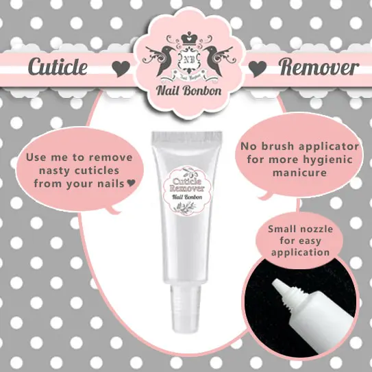 Nail Bonbon Cuticle Remover Penghilang Kutikula Kuku 10ml & 20ml Tanpa Aplikator Sikat Nozzle Kecil Higienis