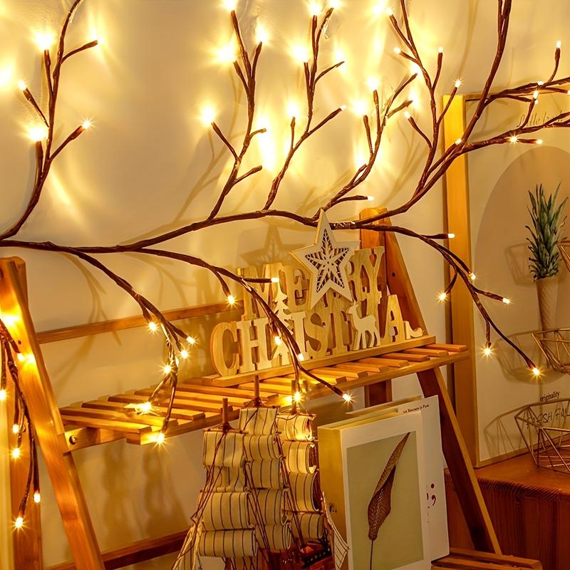 Product Introduction of New 1pc 96LED Tree Branch Light, For Desktop Wall Decoration, 8 Modes, USB Powered DIY Festive Tree Vine Light, Christmas Decoration Night Light, Halloween Decorations Lights Outdoor Ornaments 9