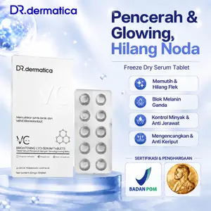 【Untuk Malam】DR.dermatica Freeze Dry Serum Tablet BPOM -Pencerah  Glowing, Hilang Noda Halal