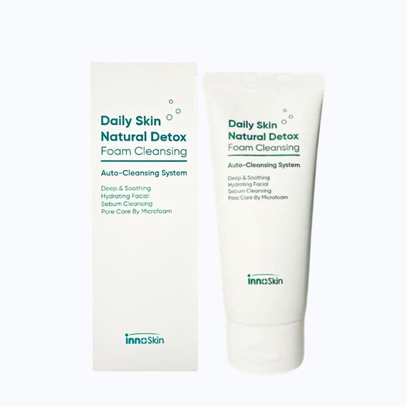  Sữa Rửa Mặt Innoskin Daily SkinNatural Detox Foam Cleansing 150ml Sữa Rửa Mặt Hỗ Trợ Sạch Da Giúp Dưỡng Ẩm Cho Da Mặt Skincare Nữ Women 
