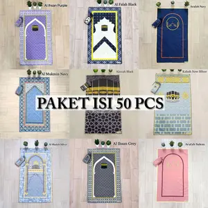 ISI 50 PCS Sajadah Travel Made In Turkiye + Pouch Ukuran 105 cm x 60 cm Bisa COD Souvenir Umroh Haji