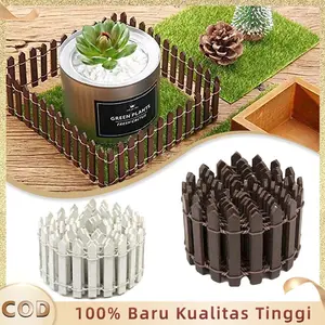 Pagar Maket Miniatur Pagar Taman 90x5cm Pagar Mini Miniatur Kayu Natural Miniatur Micro Landscape Diorama