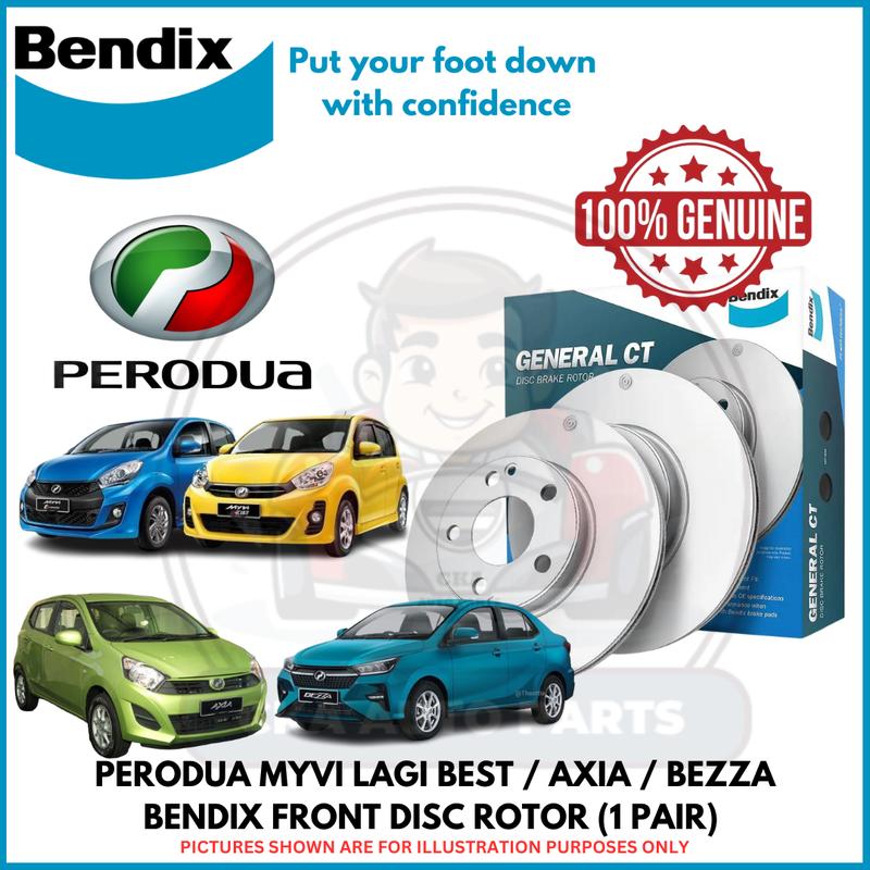Bezza Bendix Rotor BENDIX FRONT DISC ROTOR PERODUA MYVI LAGI BEST AXIA BEZZA (1PAIR ...