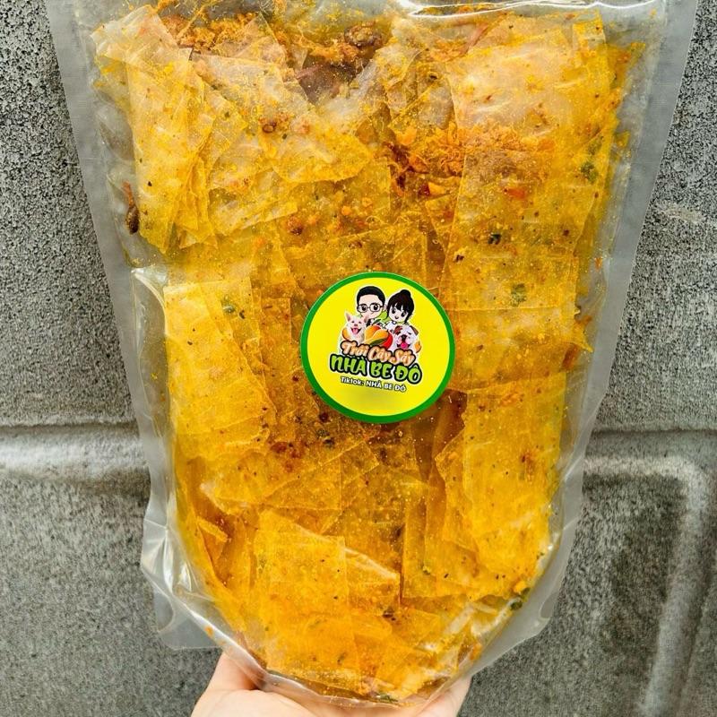   NGON NHÌ THẾ GIỚI  - BÁNH TRÁNG HẢI SẢN TRỨNG MUỐI RẤT NGON 200G - NHÀ BE ĐÔ 