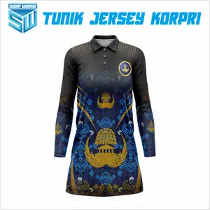 SUGIH WARAS JERSEY TUNIK WANGKI KORPRI MUSLIMAH OLAHRAGA Kaos Sport Panjang Jilbab
