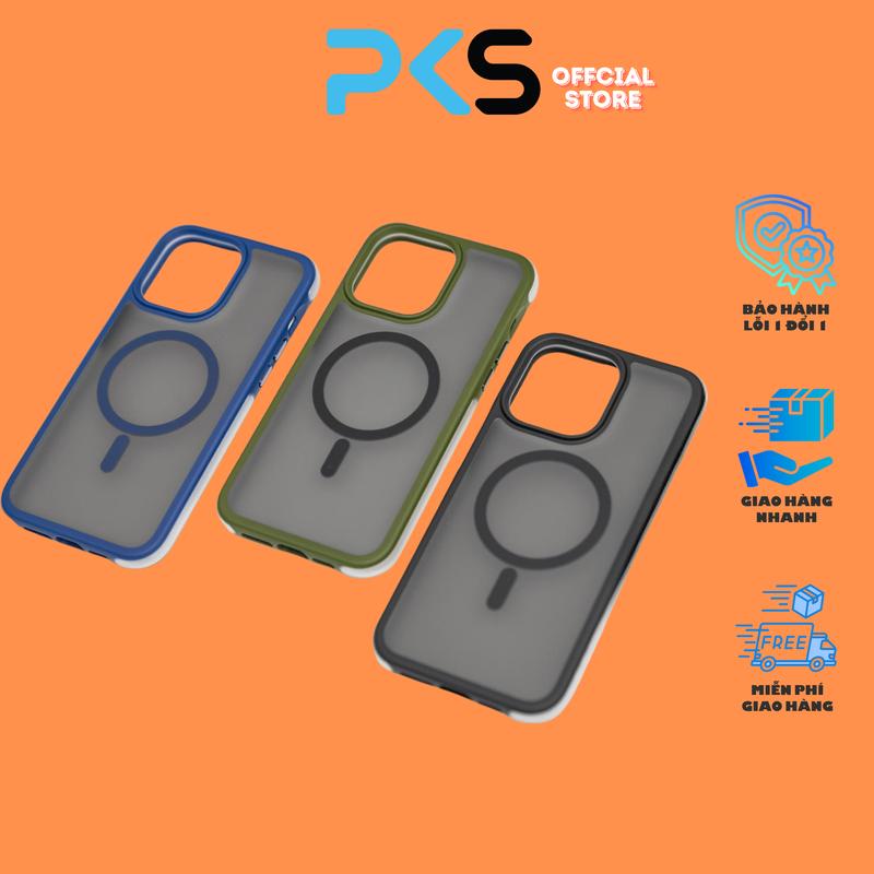 Ốp lưng wiwu chống sốc chống ố, lưng nhám hạn chế bám vân, tích hợp magsafe, bảo vệ camera | Phụ Kiện Sịn Case