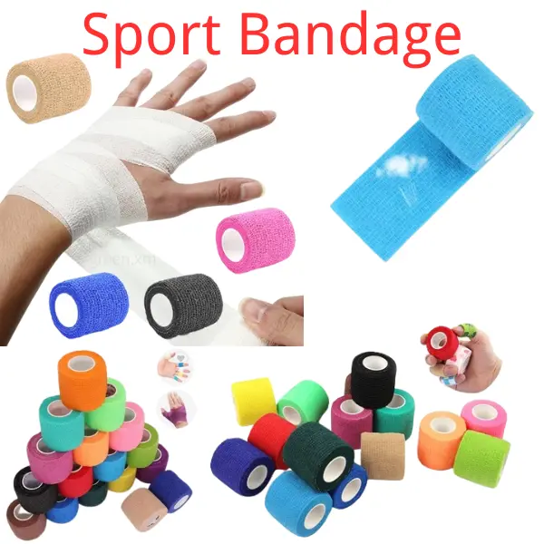 Sport Bandage Kinesiology Tape Self-Adhesive First Aid Tape Wrap Stretch Finger Bandage Pembalut Sukan