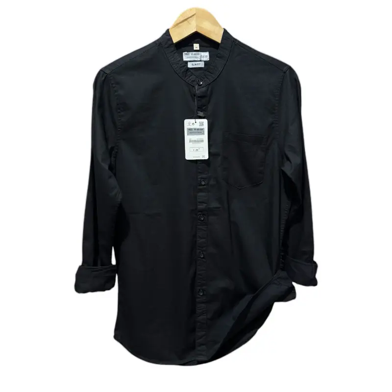 Kemeja Z4R4 basic kerah sanghai pria/ kemeja koko / kemeja casual pria 2