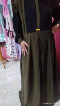 Product Review of MAXY DRESS TERBARU/GAMIS WANITA DEWASA JUMBO TERLARIS/MAXI DRESS DEWASA MODERN/GAMIS LEBARAN Crinkle Kombinasi from R**f 0