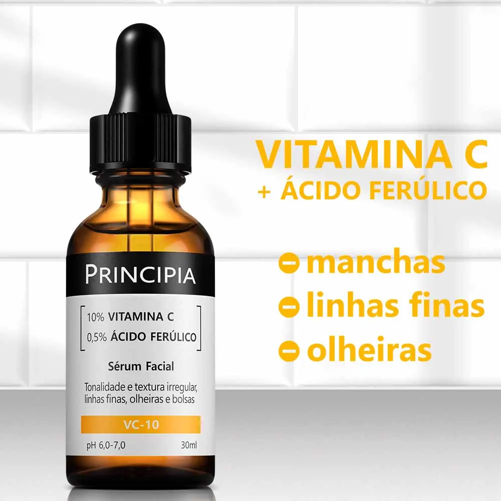 Imagem 5 de Principia Kit Rejuvenescedor Essencial Trio Sérum Vitamina C + Retinol + Ácido Hialurônico (rugas, linhas finas, manchas) firmeza e elasticidade Solução Clareadora