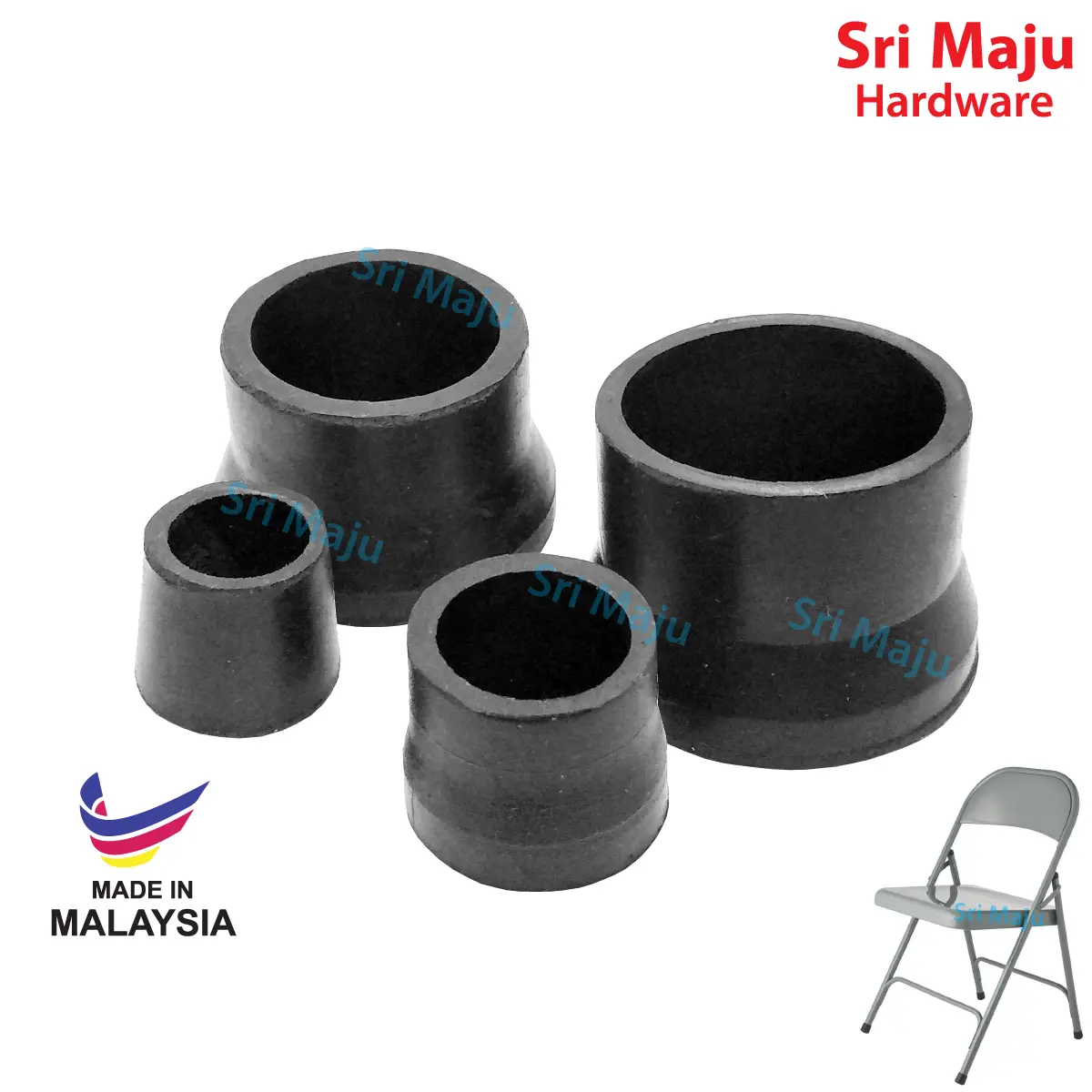 MAJU RO Quality Round Shape External Outer Rubber Cover Cap Furniture Foot Leg Floor Protector Leg Toe Cap Anti Scratch