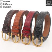 Gambar Ikat Pinggang Wanita Kulit Pu Premium Gesper Cewek Model Tusuk L 3cm - Hitam, 105 cm dari TALOCCO Kota Administrasi Jakarta Pusat 1 Tokopedia