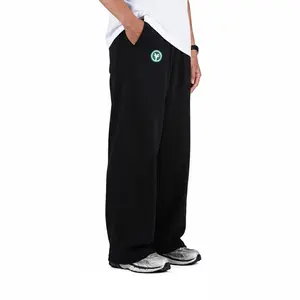 VANTIVA Celana Sweatpants Loose Baggy Pants Fleece Black Vast Celana Santai Nyaman dengan Desain Longgar dan Bahan Fleece