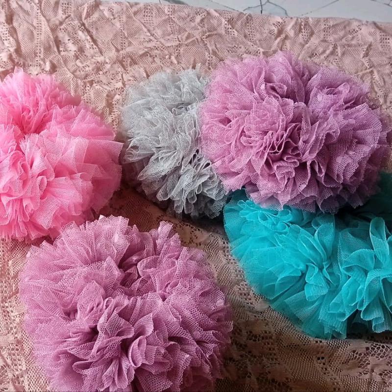 cepol hijaab anti pusing bahan tile // ringan scrunchies cepolan hijab ikat rambut wanita 1