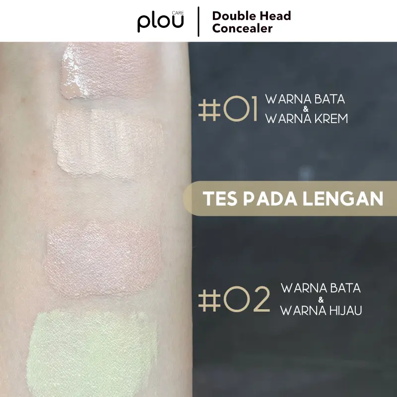 HERORANGE Double Head Stick Highlighter Concealer 2 in 1 Soft Shadow Primer Mencerahkan Menyembunyikan Bintik Jerawat Secara Alami Kosmetik Tahan Lama Long Lasting Contour Bronzer 4