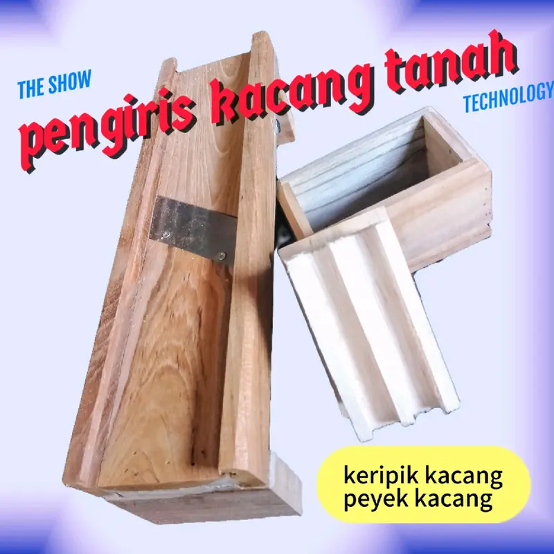 Alat Pengiris Kacang Tanah iRisan untuk Peyek/Keripik Kacang Kayu 0