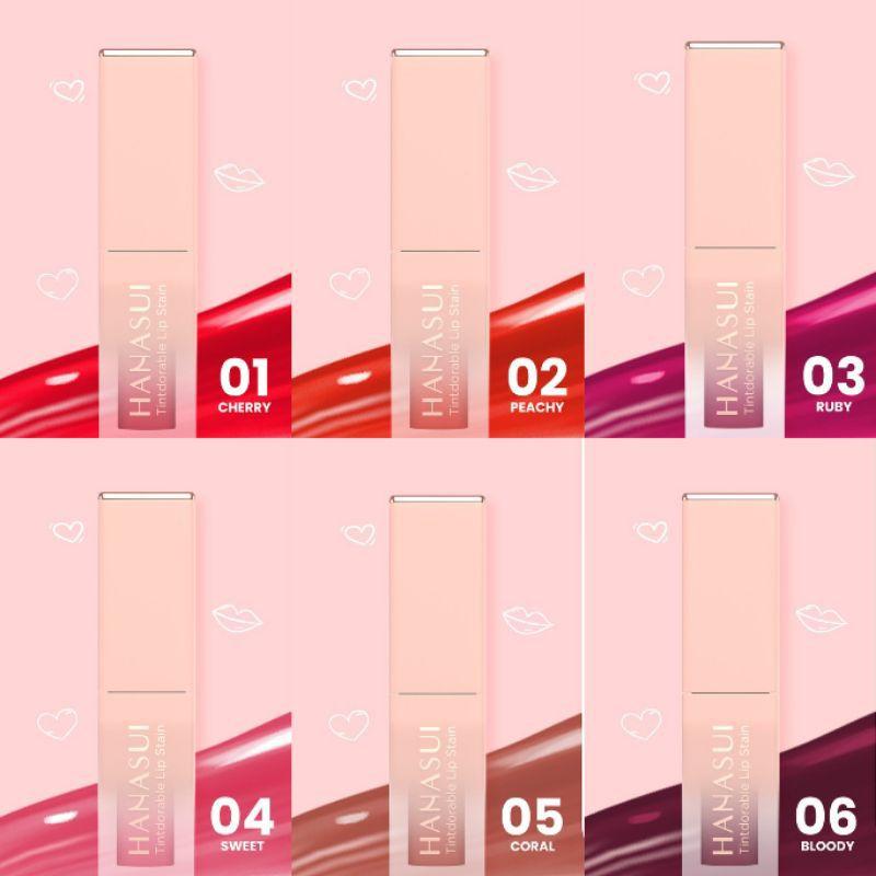 Hanasui Tintdorable Lip Stain bibir lipstick 4