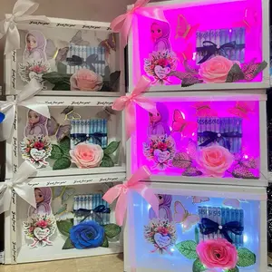 Giftbox 10 lembar Spesial Hari Ibu Dengan Desain Bunga dan Pita Cantik untuk Hadiah Ibu