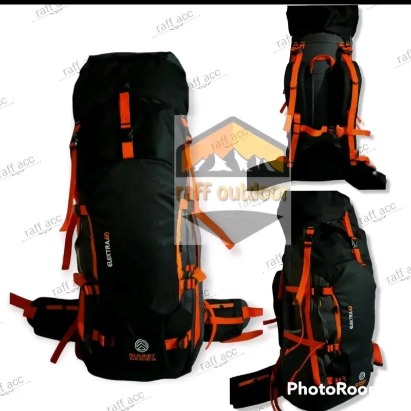Tas CARRIER Mendaki Gunung 60 LITER Tas Hiking Kuat Awet 5
