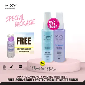 Promo Pixy Beli 1 Gratis 1 Pixy Aqua Beauty Protecting Mist + Protecting Mist Matte Finish