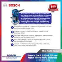 Gambar Bosch GKF 550 Palm Router Mesin Router Mini Profil Collet 6mm atau 1/4" Corded 550W Professional - GKF 550 dari Bosch Tools Authorized DNY Kota Surabaya 3 Tokopedia