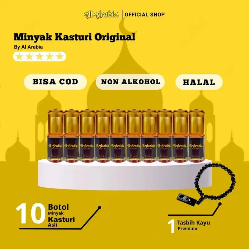 10 PARFUM KASTURI + BONUS TASBIH