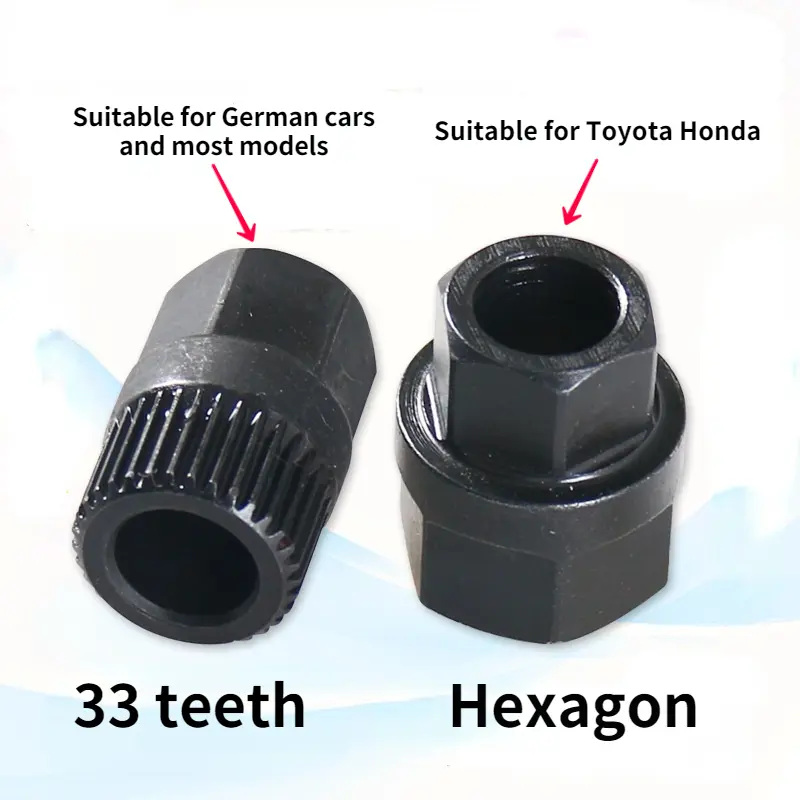 Dụng Cụ Tháo Ròng Rọc Máy Phát Điện Hình Lục Giác 33 Răng, Máy Phát Điện Chất Lượng Cao, Ly Hợp, Bánh Xe Miễn Phí