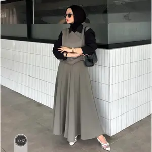 Naomi Vest Set Setelan Blazer Wanita Anti Kusut Bahan Scuba Premium Setelan Rok Wanita Kekinian