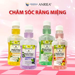 [OKAMULA]  Nước Súc Miệng OKAMULA Làm Sach Toàn Diện, Hương Trái Cây OKAMULA Fresh Effect & Total Care 230ml
