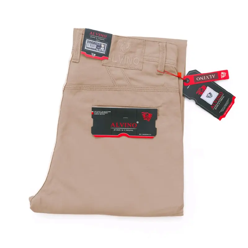 celana kanfas alvino  model kantong  paspol/bobok bahan kanfas sulfura  di pake adem panjang 104 cm sampe 105 cm tipe standar regular 7