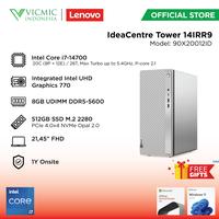 Gambar PC LENOVO DESKTOP IDEACENTRE TOWER-14IRR9-90X20012ID INTEL I7-14700 8GB 512GB L22E-40 21,45" FHD WIN11HOME OHS dari Vicmic Indonesia Kota Administrasi Jakarta Pusat 1 Tokopedia