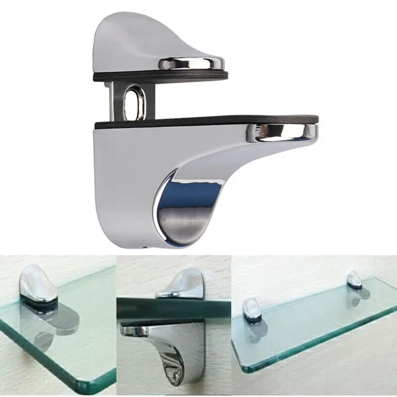 Kệ gỗ, bền, 2 cái, Giá đỡ kệ kính Có Thể Điều Chỉnh 3-20mm, Kẹp kính miệng cá, Giá Đỡ treo tường, cho kính miệng cá 1