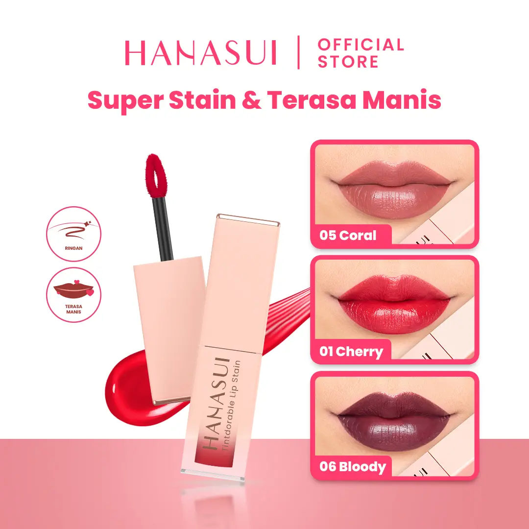HANASUI LIP TINT | SUPER STAIN & TERASA MANIS