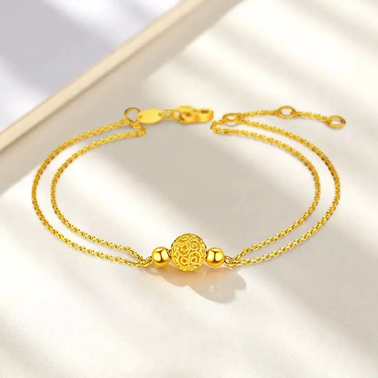 【cod】Gelang mode yang tidak dapat pudar, yang dapat mengatur dimensi,Gelang hydrangea yang beruntung Bracelets