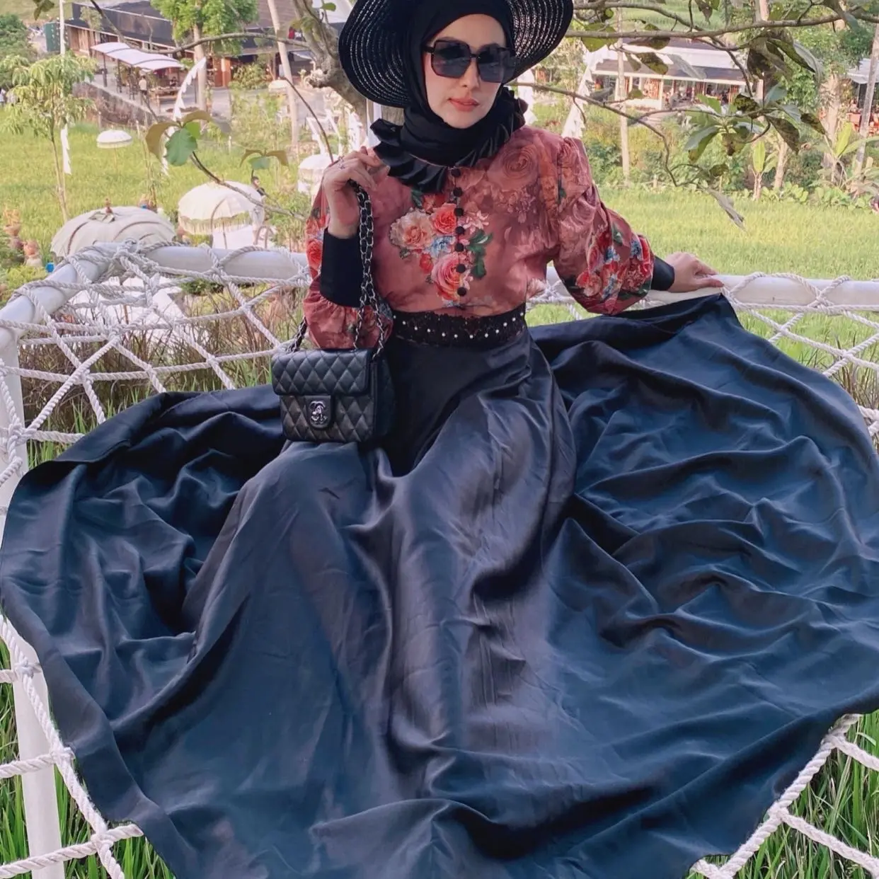Dress aulia.onesat.gamis.outer ygdengan motif yg sangat cantik