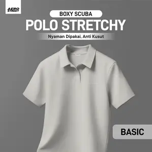 Aerostreet Zean Kaos Polo Pria Ivory Poloshirt Kerah Cowok Men Casual Tidak Mudah Kusut Clean Look