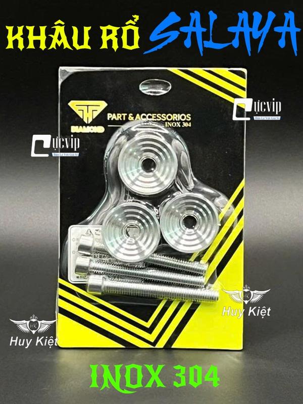 Tặng Ốc Inox 304 Khâu Ốc Bắt Rổ SALAYA INOX 304 Dream Wave Nhỏ A S RS RSX ZX Blade Future I II Neo X Future Led