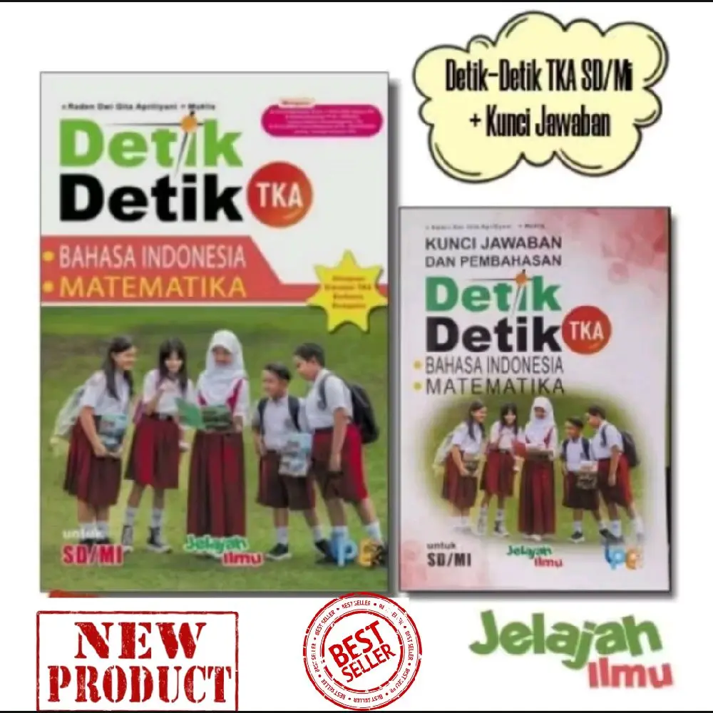 Buku Latihan soal Dan Kunci Jawaban Detik Detik Bahasa indonesia Matematika TKA SD MI Kelas 6 Terbaru 2025/2026 Edukasi Siswa