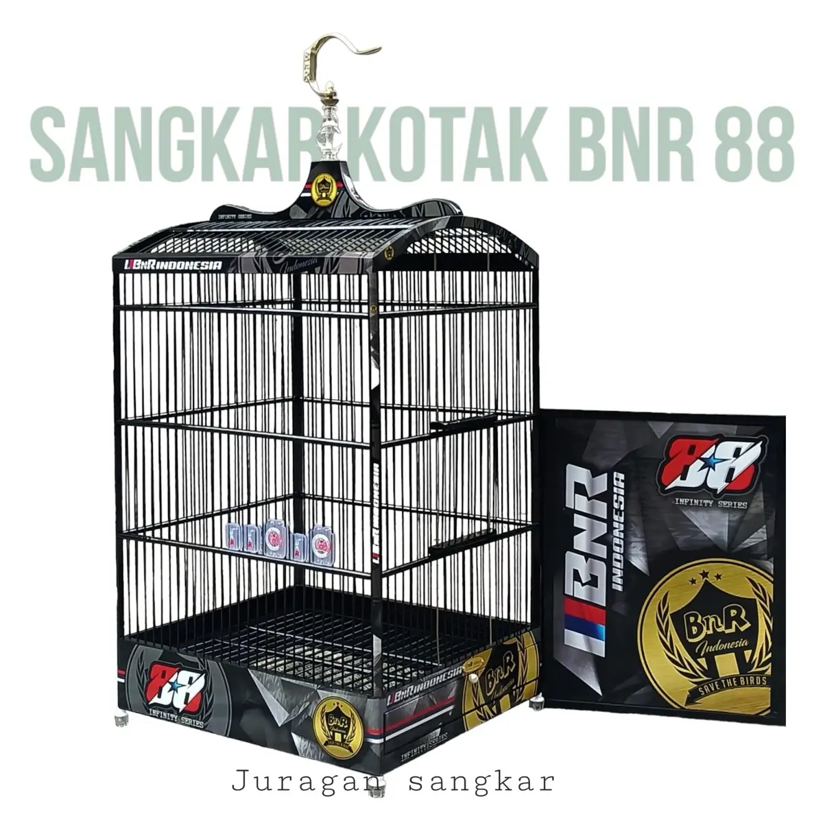 Sangkar kandang kotak BnR B&R Decal 88 15th nishikigoi power Indonesia biru