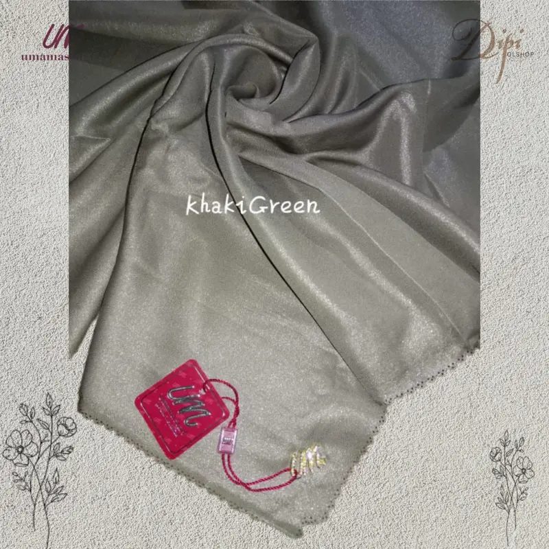 Luxury Plain lc Hijab Umama Scraf Jilbab Segi Empat Voal Tyspan Lasercut Kerudung 3