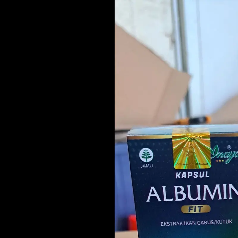 Suplemen Albumin Ekstrak Ikan Gabus Original  Inayah 60 Kapsul  membantu penyembuhan Pasca Operasi atau luka kemasan Baru all New 8
