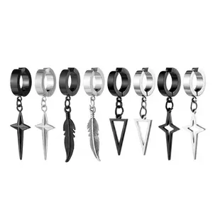 Anting Titanium Pria dan Wanita Terbaru Anti Luntur dan Karat Earrings Bahan Modern Tahan Lama Cocok untuk Pengguna Mencari Kualitas Tahan Lama