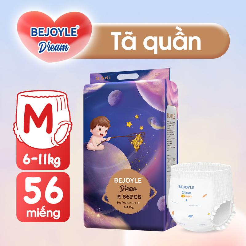 Quần Tã Bỉm Bejoyle Trẻ Em dạng quần 56-miếng bao gói khuyến-mại kích cỡ S L M XL XXL XXXL dán tất cả các kích cỡ Cho Bé Bỉm Quần