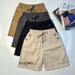 KASUMO HOT PANTS K4 | Celana Pendek Wanita Santai Katun Twill Melar Nyaman Simpel & Keren Abiezz |  Standar Jumbo